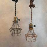 Double Cage Pendant Lights With Switch Fitters