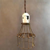 Porcelain Cage Pendants Lights With Pull Chains