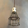 Porcelain Cage Pendants Lights With Pull Chains