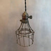 Brass Double Cage Pendant Light