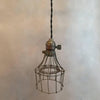 Brass Double Cage Pendant Light