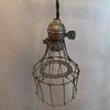 Brass Double Cage Pendant Light