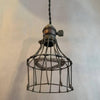Brass Double Cage Pendant Light