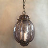 Amethyst Murano Glass Cage Pendant light