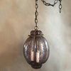 Amethyst Murano Glass Cage Pendant light