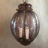 Amethyst Murano Glass Cage Pendant light