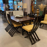 Set of Six Harvey Probber X-Base Dining Chairs