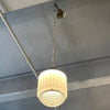 Art Deco Milk Glass Pendant Light