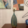 Mid Century Modern Incised Art Pottery Table Lamp