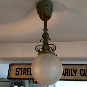 Early 20th Century Brass Pendant