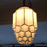 Art Deco Milk Glass Pendant