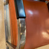 Art Deco Chrome Leather Rocking Chair By Gilbert Rohde