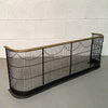 Brass And Wrought Iron Fender Fireplace Screen