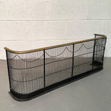 Brass And Wrought Iron Fender Fireplace Screen