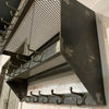 Industrial Brushed Steel Gymnasium Wall Mount Shelf Unit Coat Rack