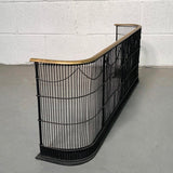 Brass And Wrought Iron Fender Fireplace Screen