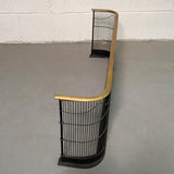 Brass And Wrought Iron Fender Fireplace Screen