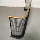 Brass And Wrought Iron Fender Fireplace Screen