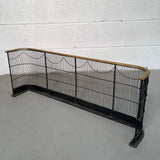 Brass And Wrought Iron Fender Fireplace Screen