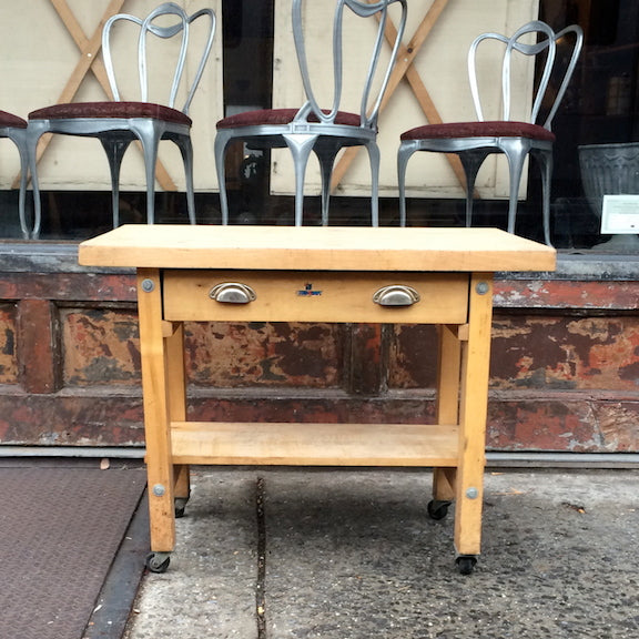 Rolling Butcher Block Table – cityFoundry