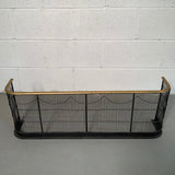 Brass And Wrought Iron Fender Fireplace Screen