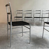 Chrome "Superleggera" Dining Chairs In the Style of Giò Ponti