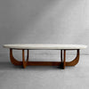 Midcentury Terrazzo Walnut Oblong Coffee Table By Harvey Probber