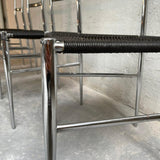 Chrome "Superleggera" Dining Chairs In the Style of Giò Ponti