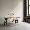 Industrial Maple Block Work Table Console