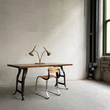 Industrial Maple Block Work Table Console