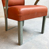 Midcentury Leather Office Armchair By Remington Rand