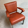 Midcentury Leather Office Armchair By Remington Rand