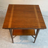 Pair of Walnut Mid Century Modern End Tables By John Stuart