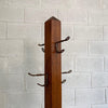 Midcentury Maple Standing Coat Rack