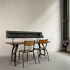 Industrial Maple Block Work Table Console