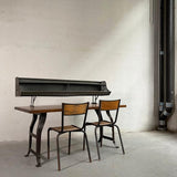Industrial Maple Block Work Table Console