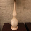 Hollywood Regency Italian Murano Glass And Marble Table Lamps