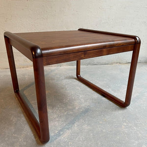 Mid Century Modern Walnut Side Table By Gunlocke