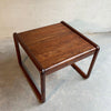 Mid Century Modern Walnut Side Table By Gunlocke