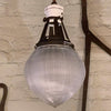 Pair of Early 20th Century Prismatic Holophane Acorn Pendant Lights