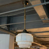 Art Deco Layer Cake Opaline Glass Pendant Light