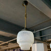 Art Deco Layered Opaline Glass Pendant Light