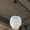 Art Deco Layered Opaline Glass Pendant Light