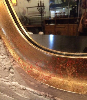 Oblong Giltwood Mirror by La Barge