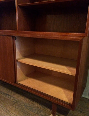 Danish Modern Credenza Bookcase