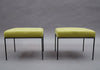 Chartreuse Paul McCobb Ottomans