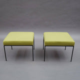 Chartreuse Paul McCobb Ottomans