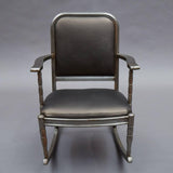 Brushed Steel Armchair Rocker Sheraton Series By Simmons