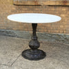 Marble Table With Ornate Cast Iron Base