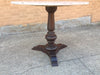Travertine Pedestal Table